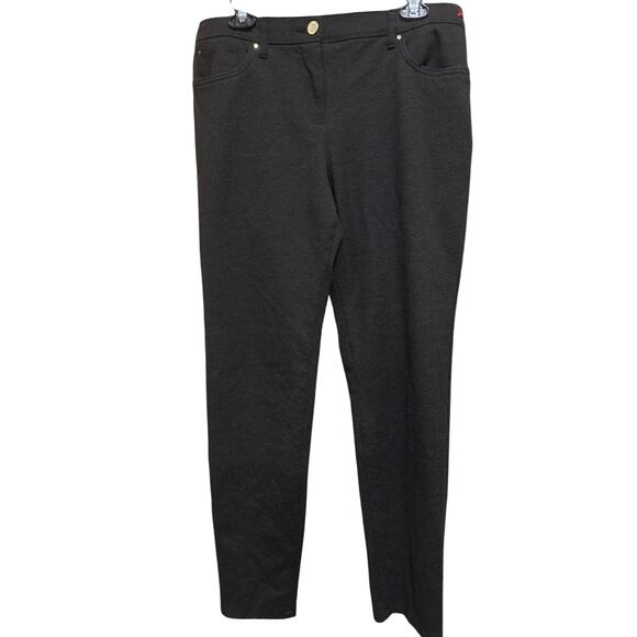 Chicos So Slimming Pants Womens Size 1.5 US 10 Gray Stretch Waist Minimalist - Picture 1 of 7